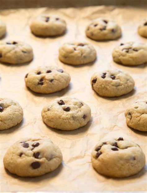 Mini Gluten Free Chocolate Chip Cookie Bites. Soft, Thick Heavenly Bites.