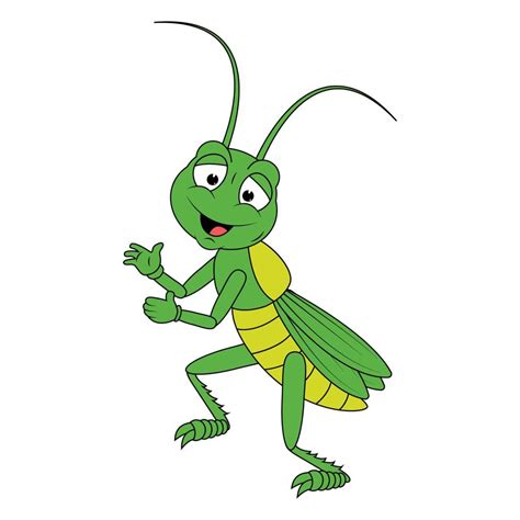 cute grasshopper animal cartoon 12243600 Vector Art at Vecteezy