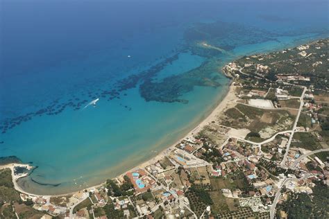 Tsilivi beach, aerial view. Photo from Agios Georgios in Zakynthos ...