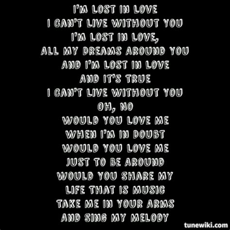 Lost In Love by New Edition | Lost love, Lyrics, Cant live without you