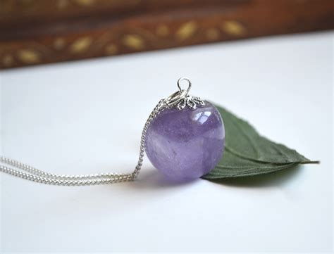 Amethyst Necklace, Purple Stone,Healing Stones, Amethyst Jewelry · Fauna and Forest · Online ...