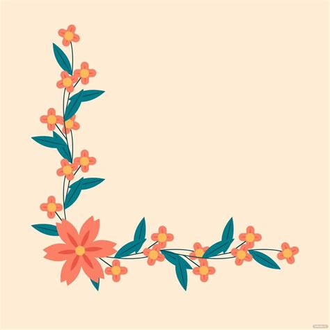 Free Vintage Flower Border Clip Art | Best Flower Site