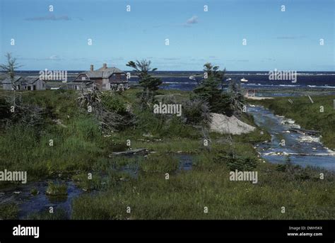 Ghost town, Baie Sainte Claire, Anticosti Island, Quebec, Canada Stock ...