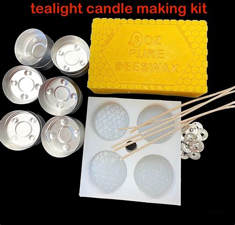 Tealight candle making kit - beeswax tealight - refill kit – The ...