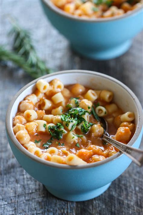 Chickpea and Pasta Soup (Pasta e Ceci) - Eat, Live, Run