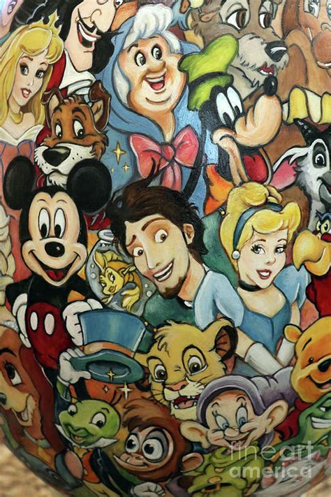 Closeup Detail of Disney Characters on Easter Egg 2665 Photograph by Jack Schultz - Fine Art America