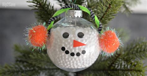 DIY Simple Snowman Christmas Ornament • Hip2Save