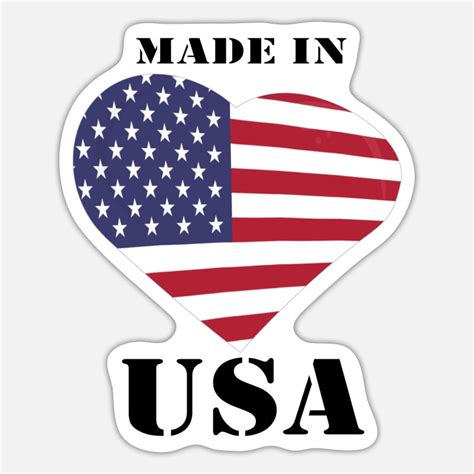 Made In Usa Stickers | Unique Designs | Spreadshirt