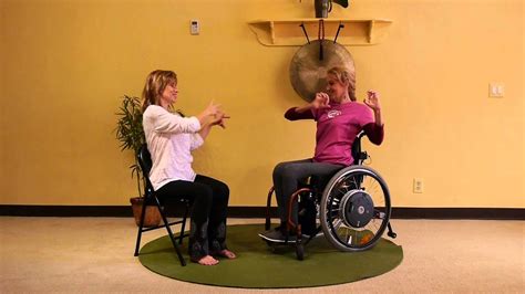 Mini Adaptive Chair Yoga Class for People in Wheelchairs with Sherry Zak Morris and Tami Ridley ...