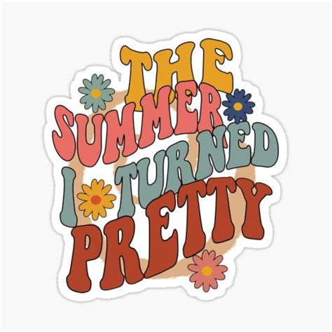 The Summer I Turned Pretty Sticker the Summer I Turned Pretty - Etsy Hong Kong