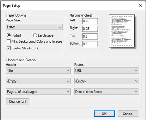 where is print preview and page setup on MS Edge? - Microsoft Community