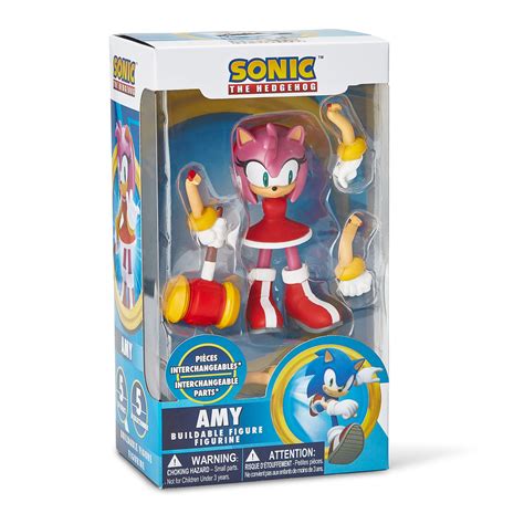 Buy Sonic The Hedgehog Action Figure Toy – Amy Rose Figure with Tails, Knuckles, Amy Rose, and ...