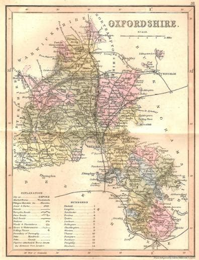 Oxfordshire antique map 2 – Maps and Antique Prints