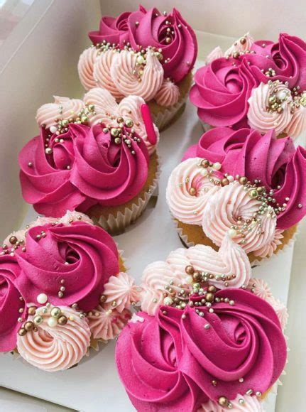 Sweet Treat Cupcake Ideas For Any Celebration : Hot Pink and Raspberry ...