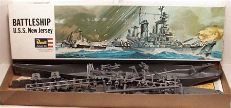 1969 Revell Battleship USS New Jersey Model Kit #H-349,