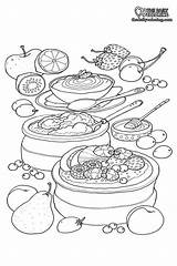 25 Coloring Pages Healthy Foods Color sketch template