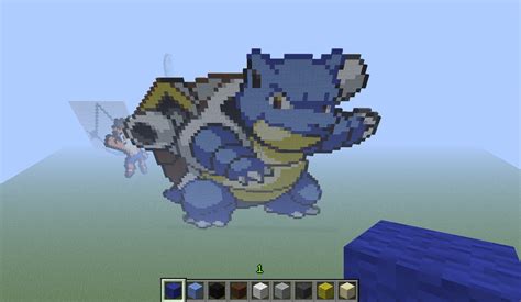 blastoise - minecraft pixel art by Rest-In-Pixels on DeviantArt