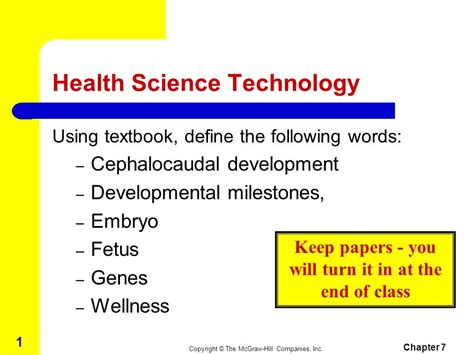 Health Science Technology - ppt download