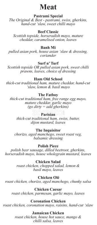 Piece Menu, Menu for Piece, West End, Glasgow - Zomato UK