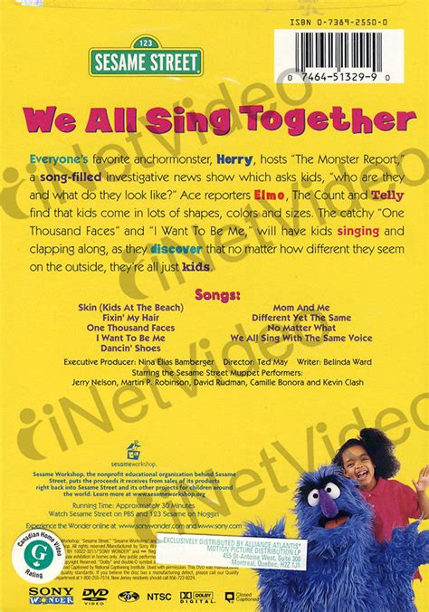 We All Sing Together - (Sesame Street) on DVD Movie