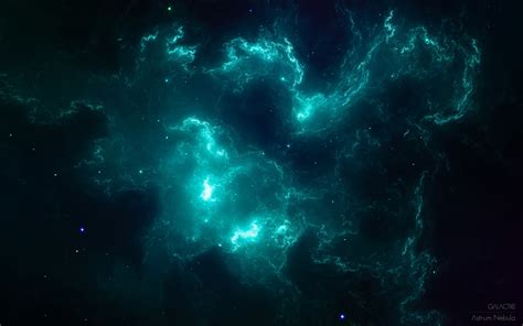 Universe Nebula Teal Turquoise HD Preview | 10wallpaper.com