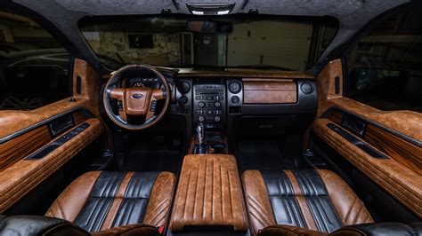 Brown And Black Leather Makes For One Unique Ford F-150 Raptor | Carscoops