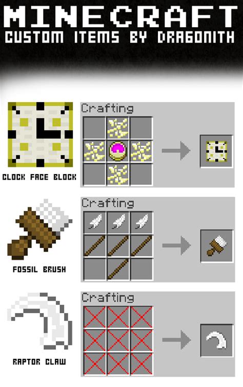 Minecraft: Custom Items by Dragonith on DeviantArt