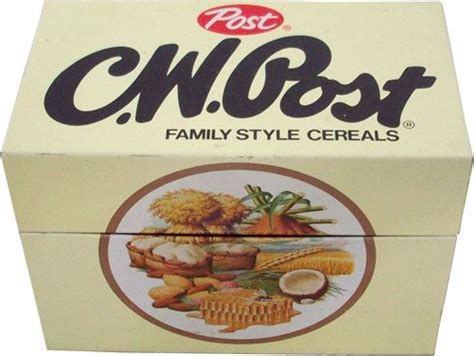 C.W. Post cereal was a granola cereal that was discontinued in 1994. Such bullcrap. Suggested ...