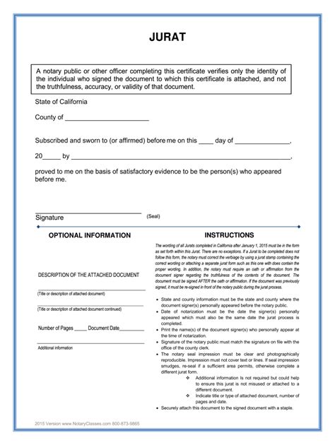 California Jurat 2015-2024 Form - Fill Out and Sign Printable PDF Template | airSlate SignNow