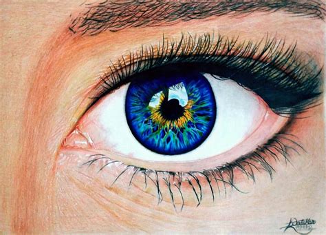 Blue eyes !! Drawing by rijuta_wadekar | Eye photography, Drawings, Eyes