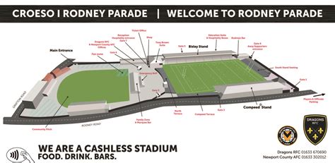 Stadium Map - Rodney Parade