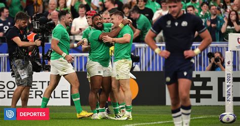 Ireland beat Scotland in crucial Rugby World Cup match: take on New Zealand in quarter-finals ...