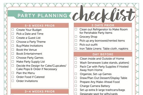 Access my FREE Party Planning Checklist - Fantabulosity