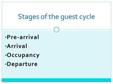 PPT - Stages in the Guest Cycle PowerPoint Presentation, free download - ID:1628789