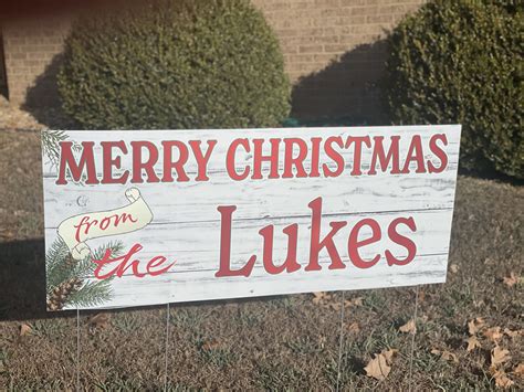 Christmas Greeting Yard Signs