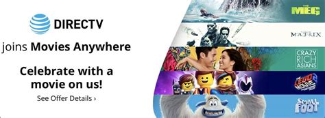 DirecTV Joins Movies Anywhere With Free Movie Offer - LaughingPlace.com