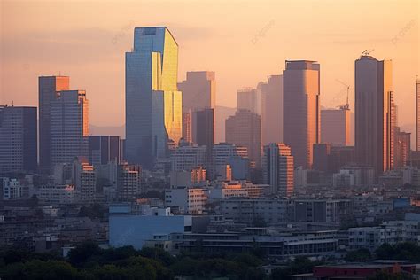 Cityscape Mexico City Skyline Sunset Background, Architecture, High ...