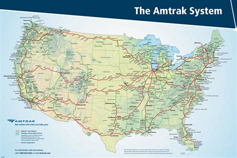 Amtrak Routes Map