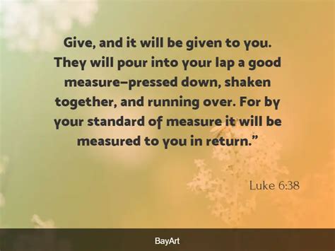 60+ Powerful Bible Verses About Giving Generously - BayArt