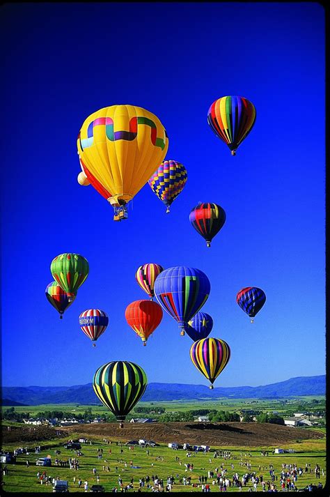 Cool Picture Collection: multi colored hot air balloon