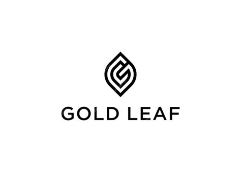 Premium Vector | Gold leaf logo design vector illustration