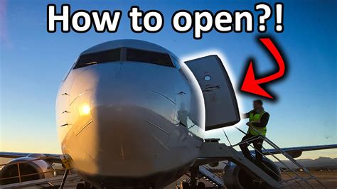 How are the aircraft DOORS opened?! - YouTube