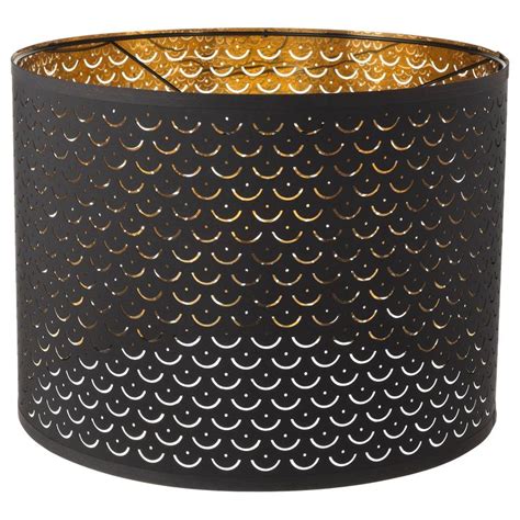 NYMÖ black, brass-colour, Lamp shade, 44 cm - IKEA | Lamp shade, Pendant lamp shade, Black and brass