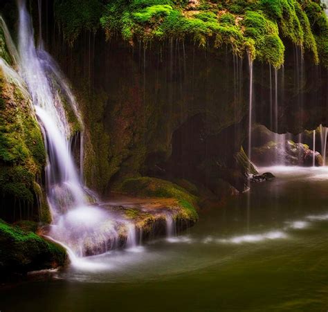 Premium Photo | Scenic view of waterfall in forest