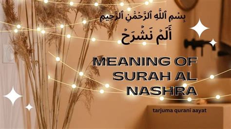 URDU Translation of Surah Al Nashra 2023// URDU MEANING OF AL NASHRA ...