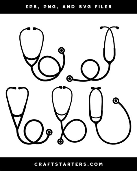 Stethoscope Silhouette Clip Art