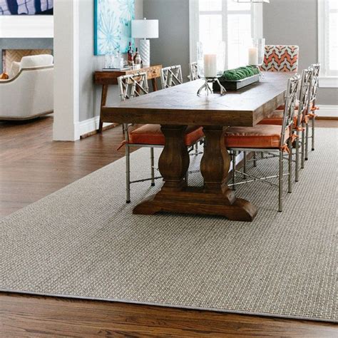 Structured Sisal Weave Rug | Rug under dining table, Large dining table, Rugs under dining table