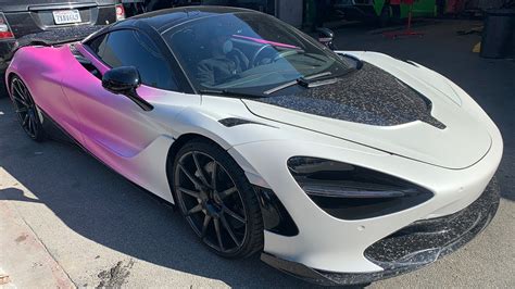 Fading White to Pink Mclaren 720S!! *CRAZY COLORS* - YouTube