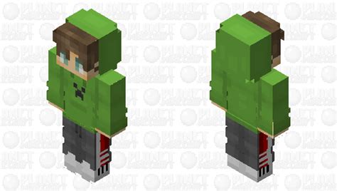 Creeper hoodie Minecraft Skin