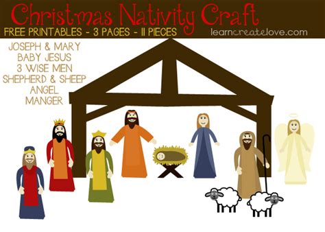 Printable Nativity Scene Craft